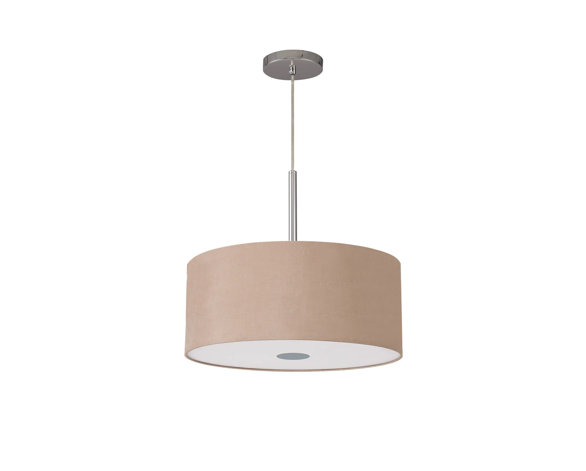 Baymont 40cm Pendant 1 Light Polished Chrome, Antique Gold/Ruby, Frosted Diffuser DK0140  Deco Baymont CH AG